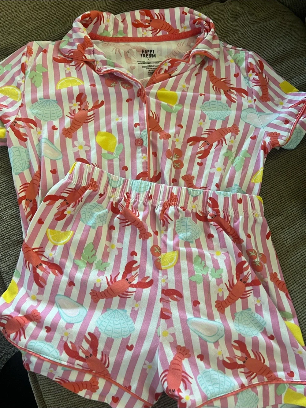 Sea print girls pajama